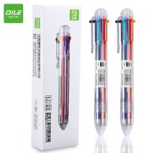 国产 国产 3119 国产 3119 6色圆珠笔多色个性创意学生文具透明笔杆多功能按动彩色油笔2支装 白色 (单位：支)