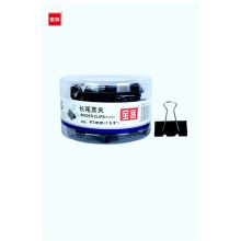 宝客 BK-652  2号黑色长尾夹 41mm 24个/筒 黑色 (单位:筒)