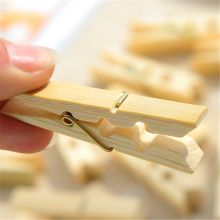国产 72mm 学生扎染用工具竹夹子 教学用品 米色 20只/包 (单位：包)