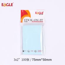 益而高（EAGLE） TY664 便利贴百事贴万事贴告示贴N次贴 蓝色75*50mm（100张）