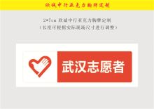 国产 2*7cm 欣诚中行定制中行亚克力志愿者胸牌 彩色（单位：个）