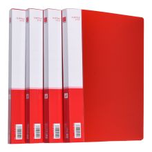 正彩 1104 双夹插页文件夹 A4 单个装 红色 （单位：个）