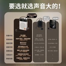 RTAKO 有线版 大音量+防啸叫无杂音 小蜜蜂扩音器 黑白(单位：台)