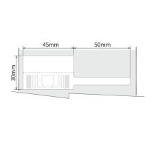 开玛 k7001 RFID超高频旗型线缆标签 45mm*30mm+50mm 1片/张（单位：张）