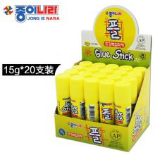 国产 南韩办公固体胶棒 15g*2 0支装 黄色（单位：支）
