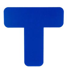 安赛瑞 10946 重载型5S管理地贴（T型）10片装 蓝色 工厂精益化生产标识贴 T型5S定位标记地贴 T型 蓝色 (单位：包)
