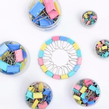 欧标  B2501  彩色长尾夹 15mm 60个/桶（单位：桶）