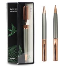 得印 0080 圆珠笔优雅灰笔杆 1.0mm 蓝色 单位：支