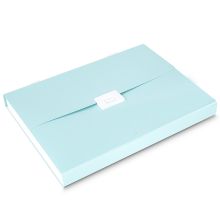 得力 72410 学生办公收纳清新风琴包 330*250*30mm 单位：只 浅蓝