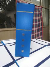 国产 32CM*23.5CM*10.5CM 档案盒 全漆布 系绳式 蓝色 (单位：个)