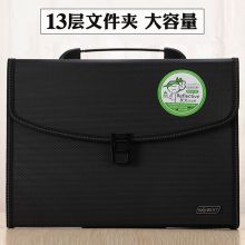 康百 F8001 手提文件包 A4 13格 黑色 （单位：个）