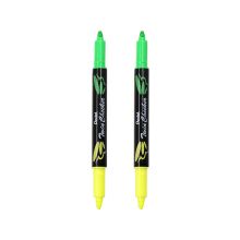 派通 SLW8 双头双色荧光笔 3.0mm 2支/袋 绿色 （单位：袋）