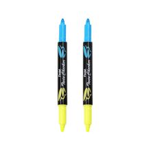 派通 SLW8 双头双色荧光笔 3.0mm 2支/袋 蓝色 （单位：袋）