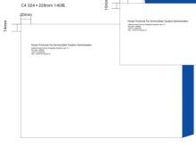 现代 C4 324*229 蓝白色中式信封（单位：个）