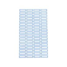 浩立信 07000048 不干胶粘纸贴 30*12mm 蓝色 50张 单位:包