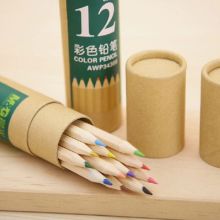 晨光 AWP34308 原木彩色铅笔 12支/筒（单位：筒)
