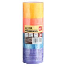 得力 30024 12mm*30y文具胶带 彩色（单位：筒）