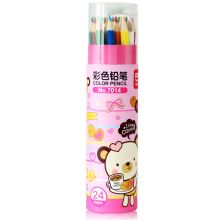 得力优酷 7014 24色 彩色铅笔 混色 12筒/中箱 96筒/箱（单位：筒）