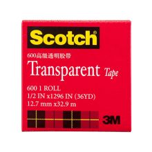 3M 600-3/4 3/4英寸*33m 思高高效透明胶带 配 （单位：卷）