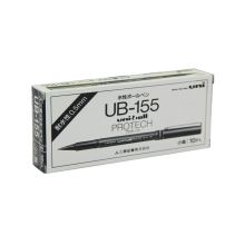 三菱（Uni） UB-155 拔帽式签字笔0.5mm 黑 10支/盒（单位：支)