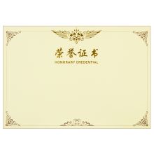 得力/deli 3232 证书芯 50张12K 通用规格,黄色