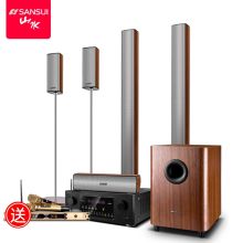 山水 F9 5.1家庭影院音响（家庭KTV 卡拉ok组合套装 家用客厅无线蓝牙壁挂音箱） 黑色（单位：台）