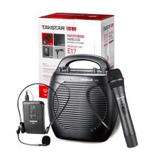 得胜（Takstar） E17 得胜（TAKSTAR） E17 无线扩音器 标配（主机+单手持+腰挂） 亮银 (单位：瓶） 亮银 (单位：瓶)
