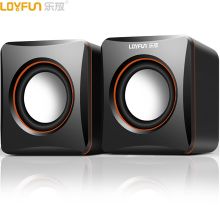乐放 LF-701 USB电脑台式机 便携式多媒体迷你小音箱  笔记本音响 低音炮 （黑色）