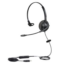 麦尔迪 MRD-807M 单耳话务耳机 气质黑 USB(接电脑带声卡驱动/调音/静音)（单位：副）