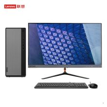 联想(Lenovo) 天逸510PRO i5-10400F/16G/1T+256G SSD/2G独显/WIFI/蓝牙/23英寸/定制台式电脑 办公 灰色 (单位：台）