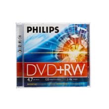 飞利浦 DVD+RW 4.7GB 刻录光盘 空白光碟 10片/桶（单位：桶）