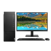 联想 M437 台式计算机 商用台式电脑【双屏如添双翼】启天 I5-10500 16G 1T+256GSSD 2G独显 主机*1台+21.5显示器*2 (定制）