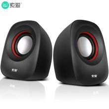 索爱（soaiy） SA-L3 音响 电脑迷你小音箱 笔记本电脑桌面有线低音炮 黑色（单位：台）