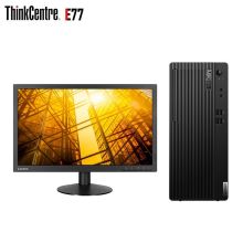 联想 E77 i3-10100/8G/1T/2G独显/win10H/21.5英寸显示器 商用台式电脑 黑色（单位：套）
