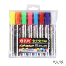 智牌 ZP-860 8支/套 LED电子屏可擦荧光笔 水性记号笔速干易擦拭8色套装（单位：套）