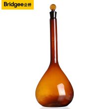 企桥 2000ml 平外径：158mm 瓶全高：380mm 玻璃容量瓶 棕色(单位：个)