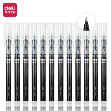 得力 S862 0.5 mm 子弹头直液笔走珠签字笔 12支/盒 黑色 (单位:盒)