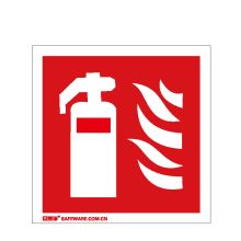 安赛瑞 20219 消防器材警示标签（灭火器）10片装 3M不干胶贴 10×10cm (单位：包)