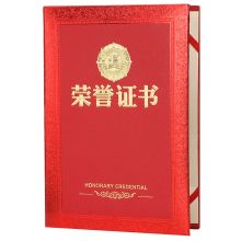 得印 3962 精致烫金荣誉证书 12K 10本/包 红色 单位：包