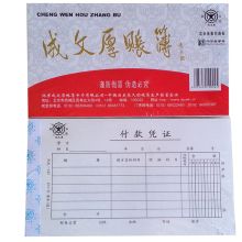 成文厚 丙式-142 付款凭证 21*12cm 单位:本 彩色