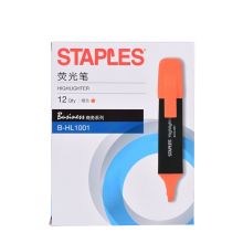 史泰博 B-HL1001 荧光笔 115*24*12mm 12支/盒 单位：盒 橙色