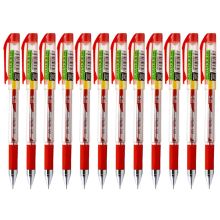 晨光 K37 财务专用葫芦头签字笔 0.38mm 12支/盒 红色 （单位：盒）