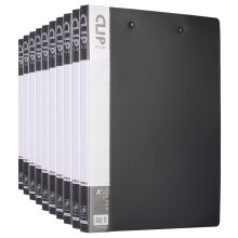 晨光 ADMN4380 双强力文件夹 A4 10个装 黑色 （单位：包）