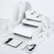 纽赛(NUSIGN) NS003 办公用品14件套 文具DIY组合套装 净白 （单位：套）