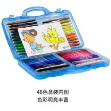 马培德 862015 Maped 塑料手提盒 洁净无毒不沾手蜡笔 48色（单位：盒）