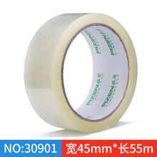 得力 30901 45mm*60y品正普透封箱胶带 透明（6卷/筒)（单位：筒）