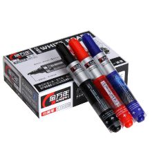 金万年 K-0602B-002 按压式大容量白板笔 蓝色 10支/盒（单位：盒）