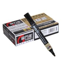 金万年 K-0917A-001 梅花塞牛纸循环加水记号笔 黑色 10支/盒（单位：盒）