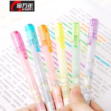 金万年 G-0512B 俏皮兔HI笔型斜头荧光笔 蓝色