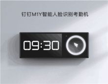 钉钉 M1Y 189.6*70.6*19mm 智能上班刷脸识别签到员工面部识别打卡考勤机 黑色（单位：台）